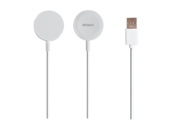 Apple Watch-lader DELTACO, USB-A, 1 m fast kabel / 1902103