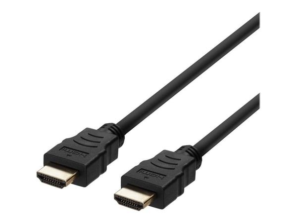 DELTACO HU-20 | HDMI Cable | HDMI - HDMI | Max 7680x4320 60Hz | Black | 2m