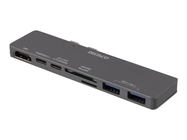 DELTACO USBC-1290 - Dockningsstation - USB-C - HDMI