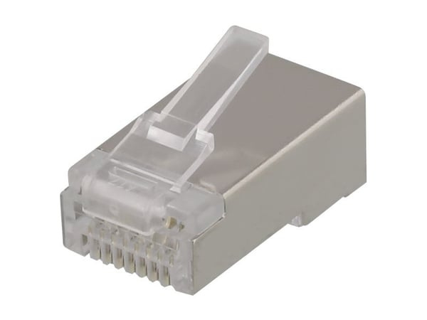 DELTACO MD-21S - Verkkoliitin - RJ-45 (uros) - CAT 6a (pakkaus 20 kpl)