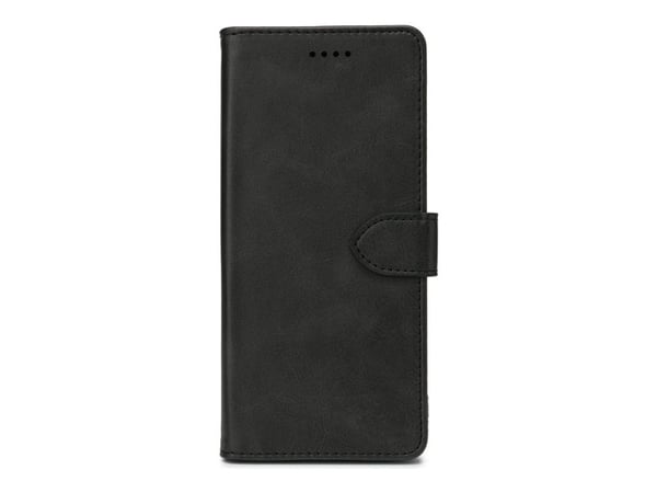 eSTUFF WALES - Flipomslag til mobiltelefon - polyuretan (PU) - sort - for Samsung Galaxy A15, A15 5G