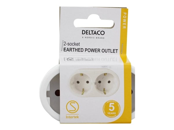 Deltaco GT-987, CEE 7/3, Valkoinen, 250 V, 16 A, 3680 W, 1 kpl