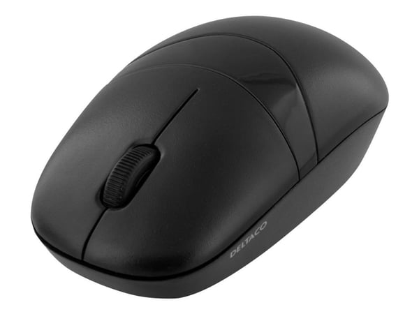 DELTACO TB-114-LT - Tastatur- og mussett - trådløs - 2.4 GHz - Litausk - svart