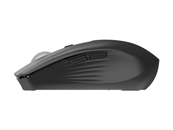 Deltaco Trådløs mus me dualmode og justerbar DPI, Stille, Svart, Høyre hendt, Optisk, RF trådløs + Bluetooth, 1600 DPI, Svart