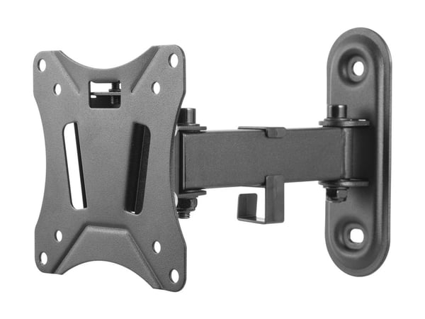 DELTACO ARM-0250 - Brakett - full bevegelse - for LCD-TV - svart - skjermstørrelse: 13"-27" - veggmonterbar