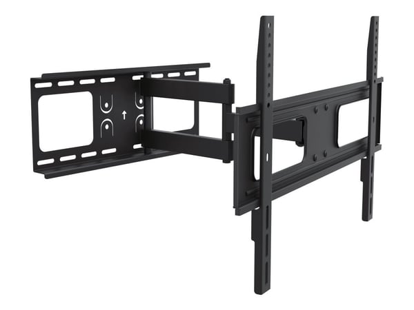 DELTACO ARM-460 - Monteringssett (tippe/svivel-veggmontering) - for flatpanel - svart - skjermstørrelse: 32"-70" - veggmonterbar