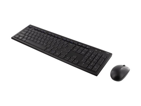 DELTACO TB-114-LT - Tastatur- og mussett - trådløs - 2.4 GHz - Litausk - svart