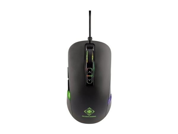 DELTACO GAMING - Mus - optisk - 7 knapper - kablet - USB - svart