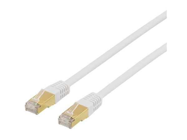 DELTACO STP-70V - Koblingskabel - RJ-45 (hann) til RJ-45 (hann) - SF/FTP - CAT 7 - hvit