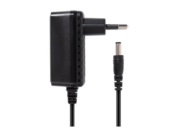 DELTACO - Strømadapter - 12V DC, 2A - AC 100-240 V - 24 watt - svart