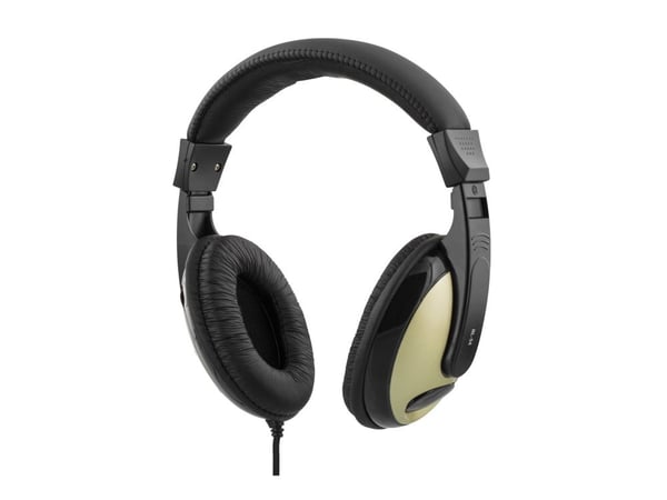 DELTACO HL-54 - Hodetelefoner - full størrelse - kablet - 3,5 mm jakk