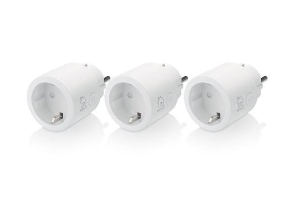 DELTACO SH-P01 - Smartplugg - trådløs - 802.11b/g/n - 2.4 Ghz - hvit (en pakke 3)