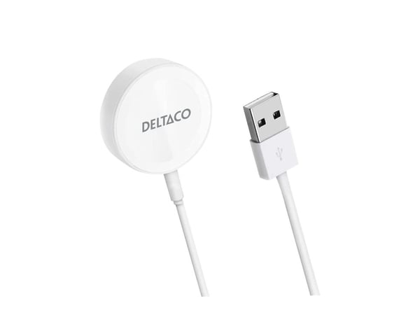 Apple Watch-lader DELTACO, USB-A, 1 m fast kabel / 1902103