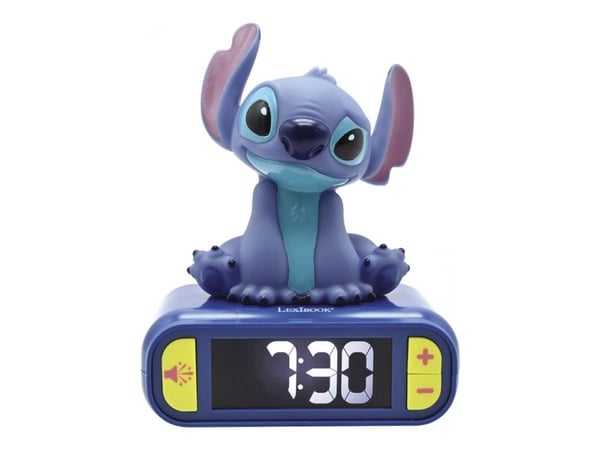 Stitch Night Light Alarm Clock with Sounds