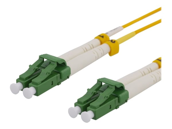 DELTACO - Nettverkskabel - LC/APC-enkeltmodus (hann) til LC/APC-enkeltmodus (hann) - 5 m - fiberoptisk - 9 / 125 micron - OS2