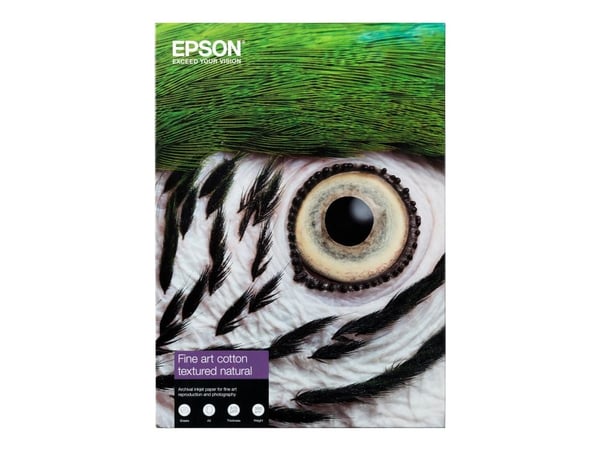 Epson Fine Art II - Bomull - strukturert matt - 515 mikroner - naturlig hvitt - A2 (420 x 594 mm) - 300 g/m² - 25 ark klutepapir