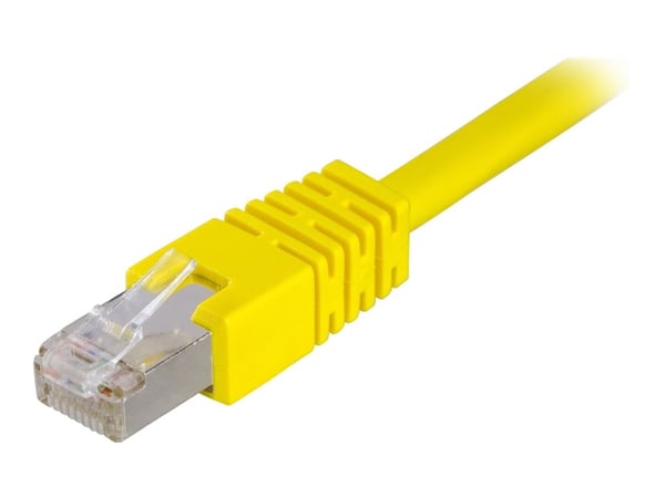 DELTACO - Koblingskabel - RJ-45 (hann) til RJ-45 (hann) - 1 m - FTP - CAT 6 - gul