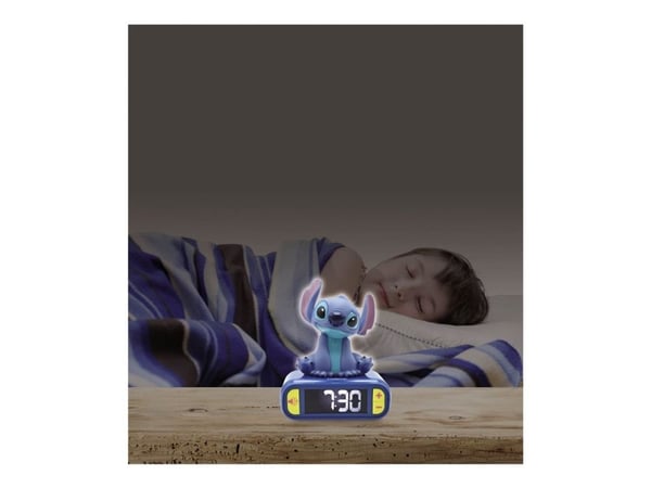 Stitch Night Light Alarm Clock with Sounds