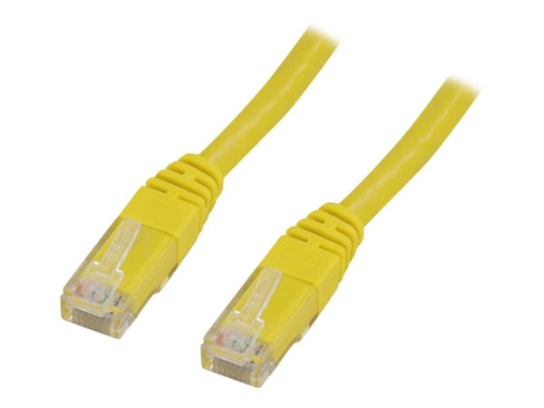 DELTACO - Koblingskabel - RJ-45 (hann) til RJ-45 (hann) - 10 m - UTP - CAT 6 - gul
