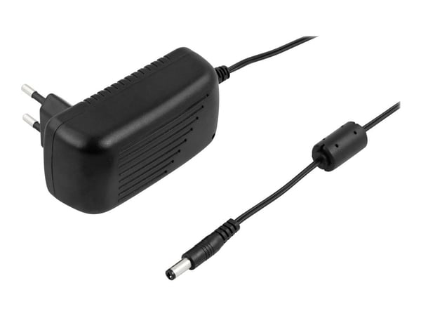 DELTACO - Strømadapter - 12V DC, 2A - AC 100-240 V - 24 watt - svart