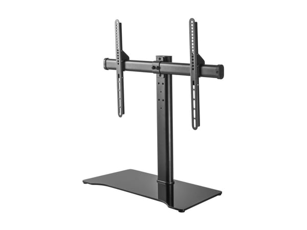 DELTACO ARM-1401 - Stativ - for LCD-TV - stål, herdet glass - svart - skjermstørrelse: 32"-55"