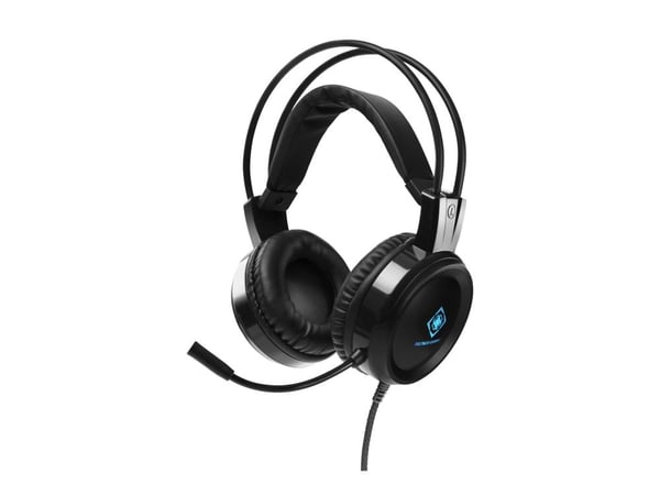 DELTACO GAMING GAM-105 - Hodesett - full størrelse - kablet - 3,5 mm jakk - svart