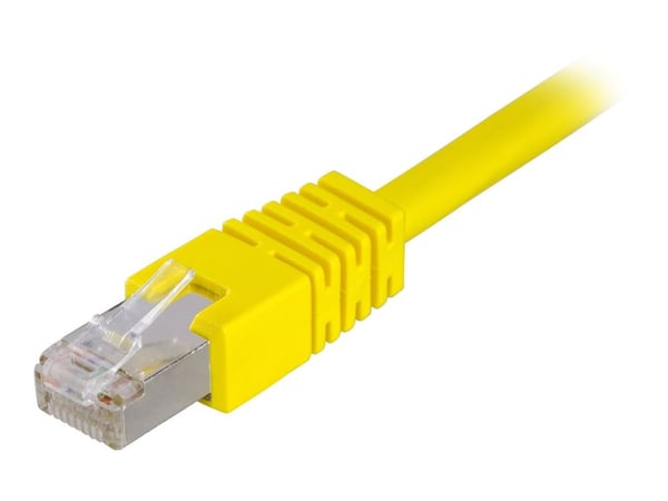 DELTACO - Koblingskabel - RJ-45 (hann) til RJ-45 (hann) - 50 cm - FTP - CAT 6 - gul