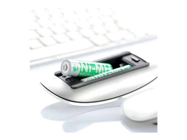 DELTACO - Batteri - Svaneøkomerket 4 x AA / HR6 - NiMH - (ladbare) - 2500 mAh