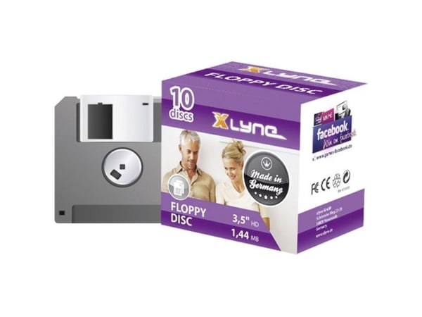 xlyne 9010000, 1,44 MB, Musta, 10 kpl