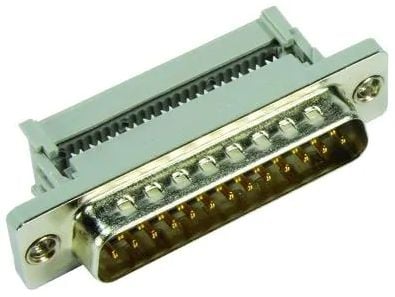 Harting 09 66 328 6702, D-Sub 25-napainen, beige, ruostumaton teräs, teräs, termoplastinen hartsi, kupariseos, 10 mO, 1000 V