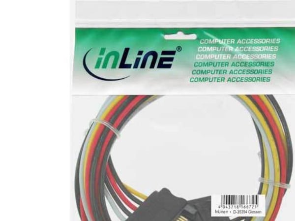 InLine 29651C, 1 m, Hankjønn/hunkjønn, Flerfarget, 46 g, 100 mm, 140 mm