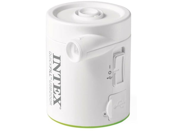 Intex 66637, Gummibåt, 200 l/min, Hvit, Plast, China, Batteri