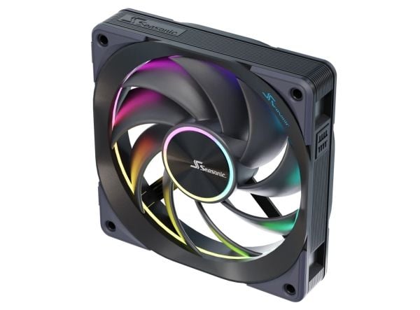 Seasonic MagFlow ARGB, Vifte, 12 cm, 2000 RPM, Sort