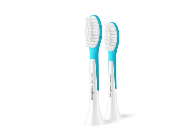 Philips Sonicare For Kids HX6042 - Utskiftningsbørstehode - for tannbørste - white/sea (en pakke 2)