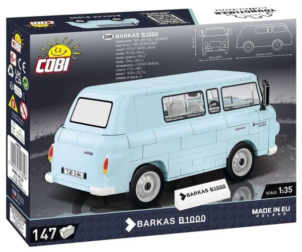 COBI Barkas B1000, Byggesett, 6 år, Plast, 147 stykker