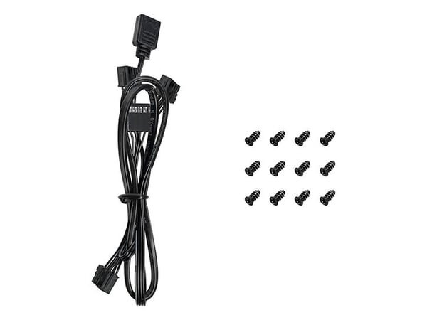 Deepcool FL12R - Viftekit for kabinett - 120 mm - svart