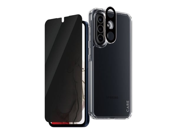CARE by PanzerGlass Urban Combat - 3-i-1 personvernsbeskyttelsespakke - baksidedeksel for mobiltelefon - 100 % resirkulert termoplastisk polyuretan...