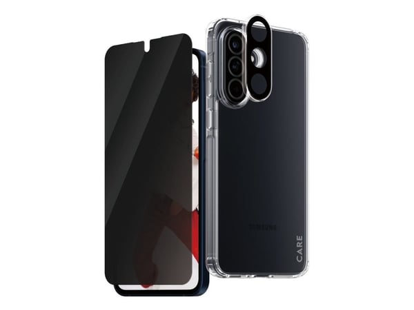 CARE by PanzerGlass Urban Combat - 3-i-1 personvernsbeskyttelsespakke - baksidedeksel for mobiltelefon - 100 % resirkulert termoplastisk polyuretan...
