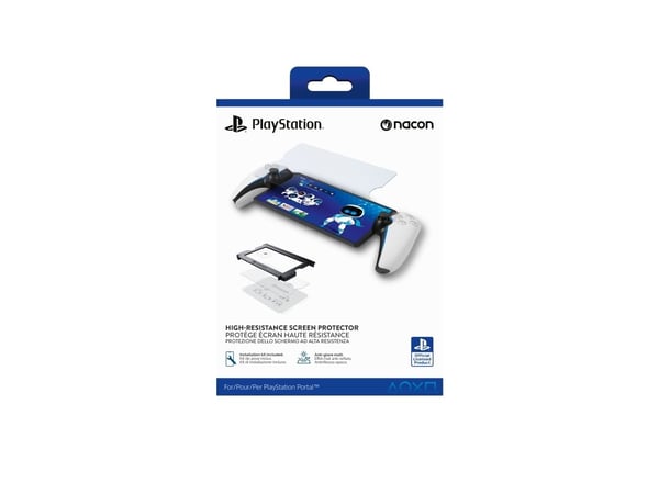 NACON PSOFPORTFORCEGLASS, Skjermbeskytter, Playstation Portal, Svart, Gjennomsiktig, Blank skjermbeskytter, 9H, Sony