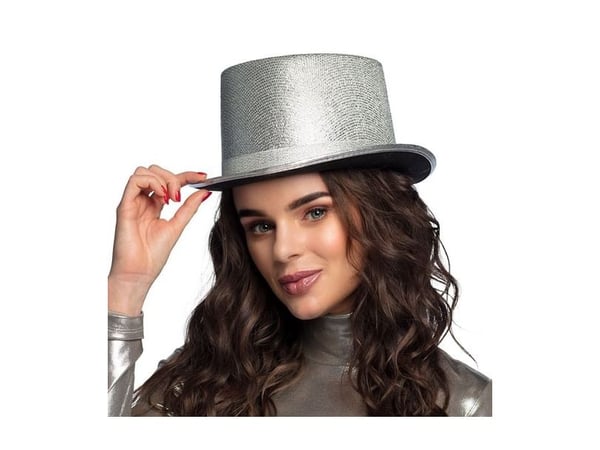 Boland 8712026041777, Hatt til kostyme, Voksen, Alle kjønn, Polyester, Polyetylentereftalat (PET), Sølv, 270 mm