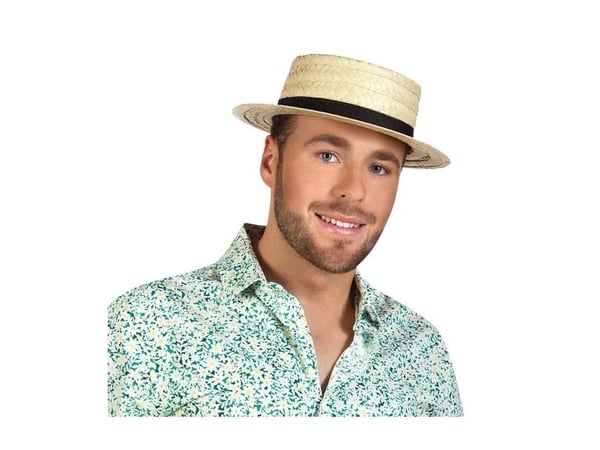 Boland 8712026909923, Hatt til kostyme, Voksen, Alle kjønn, Inne/Ute, Palmeblad, Polyester, Naturlig