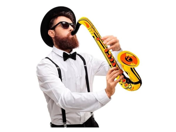 Oppustelig saxofon