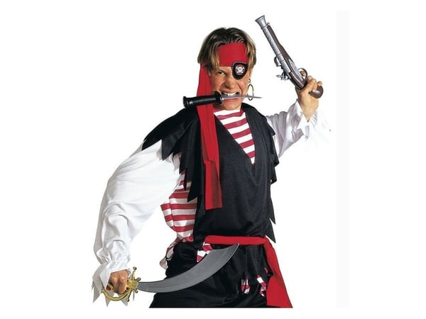 Piratkard med ögonlapp