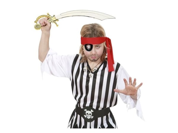 Piratkard med ögonlapp