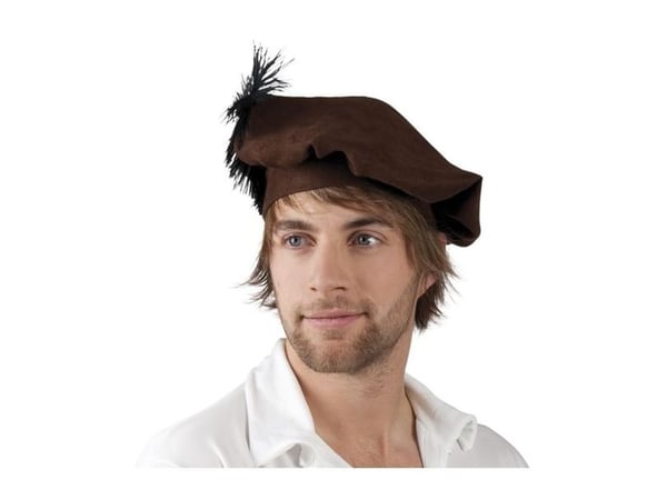 Boland 44028, Beret, Voksen, Hankjønn, Feather, Polyester, Sort, Brun, 41 g