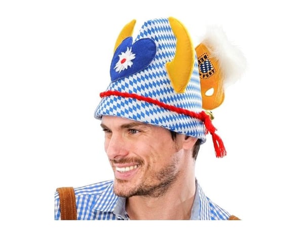 Oktoberfesthatt med horn