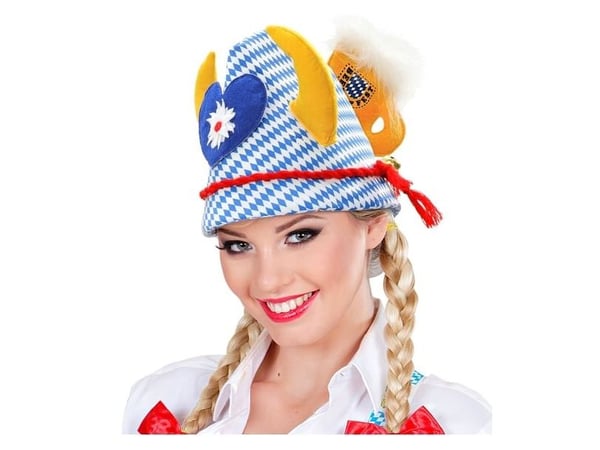 Oktoberfesthatt med horn
