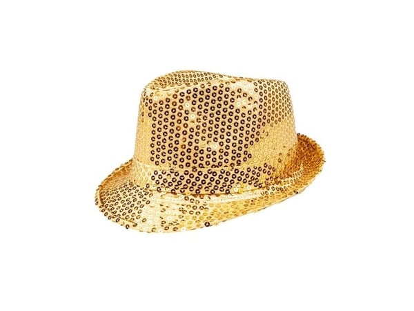 Boland 8712026012913, Smart kjolehatt, Voksen, Alle kjønn, Polyetylentereftalatfolie (PET), Polyester, Gull, 220 mm