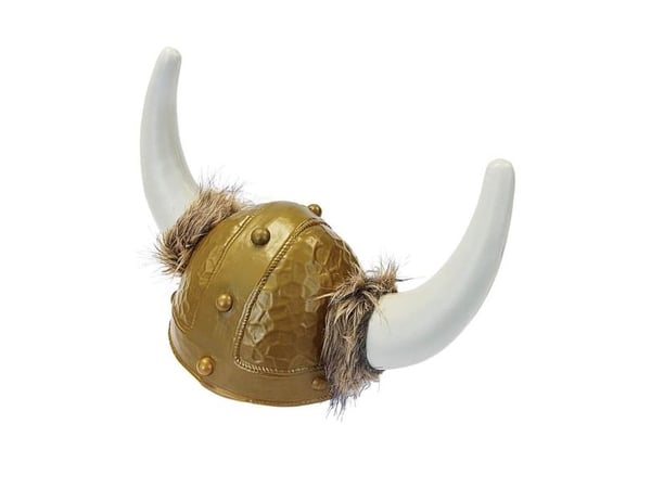 Vikingahjälm med päls