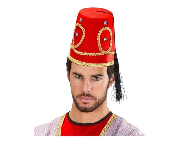 Rød Fez hat